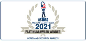 RAD security robot company's ROSA security robot is American Security Today 2021 U.S. Homeland Security Platinum Award Winner for Best Motion Detection Solution and Best Robotic Perimeter Protection. Innovative robotic security services.
