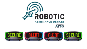 Illustration of 4 RAD ROSA 3.0 devices in simulated autonomous response mode. RAD has received an order for 4 ROSA devices from an energy company.