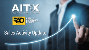 AITX provides update on Robotic Assistance Devices’ (RAD's) sales activities and dealer channel expansion