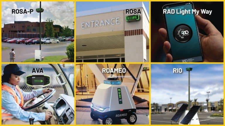 RAD's lineup of autonomous security robots