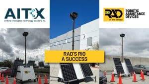3 RAD RIO solar powered security towers