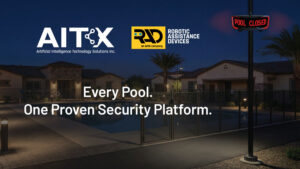 Artist’s depiction of a RAD ROSA autonomous security unit deployed across a residential community as part of a multi-site expansion following a successful proof of concept.