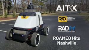 ROAMEO pictured during its Nashville stop on the third leg of its national demonstration tour, supporting CEO led invitation only enterprise field presentations.